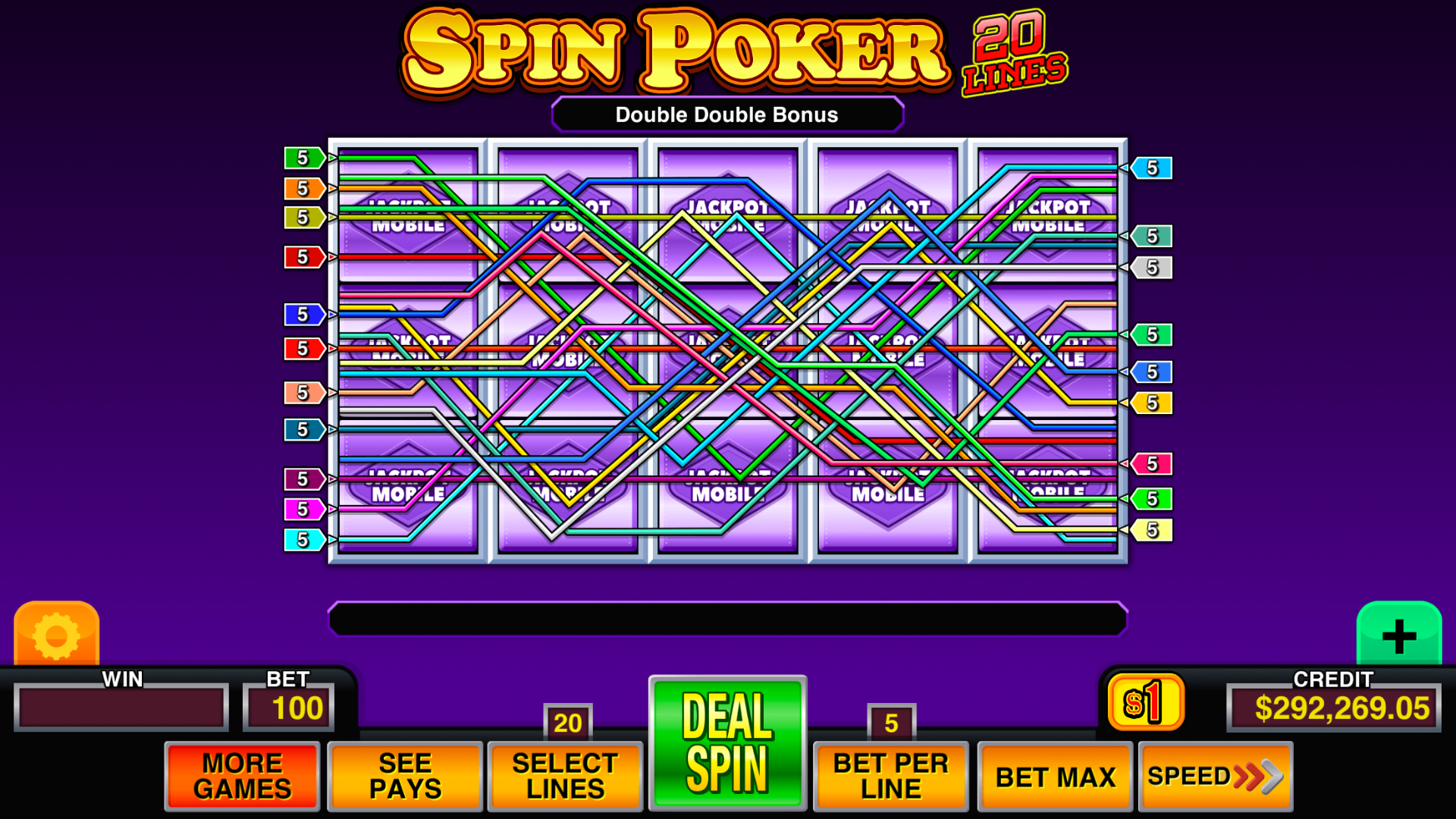 Video Poker Multi Pro™ mobile casino game - gameplay screenshot 7 showing in-app interface